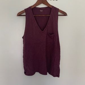 Madewell v neck tank